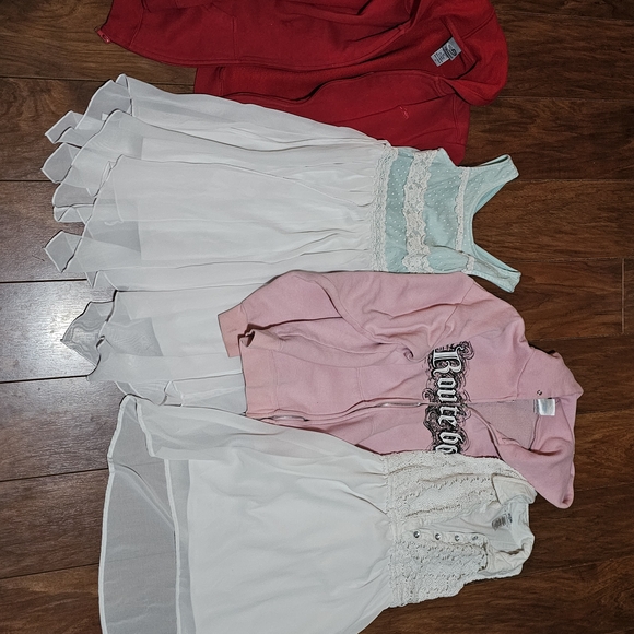 Guess Kids Dresses in White. Red and Pink Sweaters - Picture 1 of 3